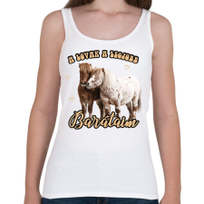 PRINTFASHION Legjobb barátaim - Női atléta - Fehér női trikó