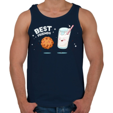 PRINTFASHION Legjobb barátok - Férfi atléta - Sötétkék