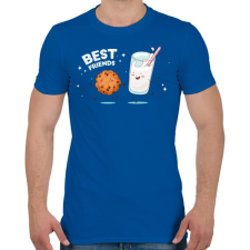 PRINTFASHION Legjobb barátok - Férfi póló - Királykék férfi póló