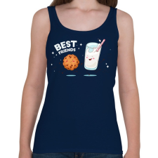 PRINTFASHION Legjobb barátok - Női atléta - Sötétkék női trikó