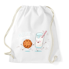 PRINTFASHION Legjobb barátok - Sportzsák, Tornazsák - Fehér tornazsák