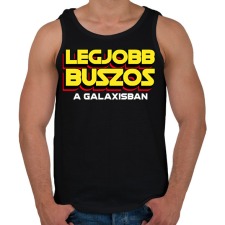 PRINTFASHION LEGJOBB BUSZOS A GALAXISBAN - Férfi atléta - Fekete atléta, trikó