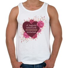 PRINTFASHION Legjobb édesanyák december - Férfi atléta - Fehér