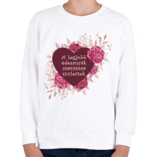 PRINTFASHION Legjobb édesanyák január - Gyerek pulóver - Fehér gyerek pulóver, kardigán