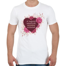 PRINTFASHION Legjobb édesanyák május - Férfi póló - Fehér