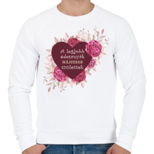 PRINTFASHION Legjobb édesanyák május - Férfi pulóver - Fehér férfi pulóver, kardigán