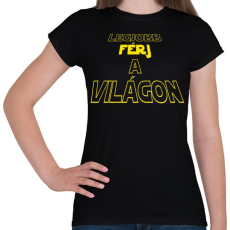 PRINTFASHION Legjobb férj a világon - Női póló - Fekete