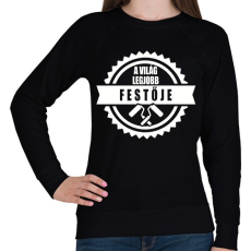 PRINTFASHION Legjobb Festő - Női pulóver - Fekete