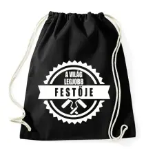 PRINTFASHION Legjobb Festő - Sportzsák, Tornazsák - Fekete tornazsák