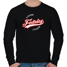 PRINTFASHION legjobb fodrász - Férfi pulóver - Fekete