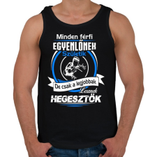 PRINTFASHION Legjobb hegesztő - Férfi atléta - Fekete atléta, trikó