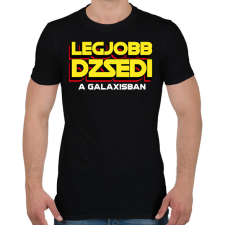 PRINTFASHION LEGJOBB JEDI A GALAXISBAN - Férfi póló - Fekete férfi póló