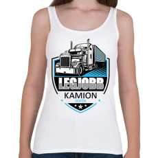 PRINTFASHION Legjobb kamionsofőr - Női atléta - Fehér