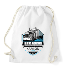 PRINTFASHION Legjobb kamionsofőr - Sportzsák, Tornazsák - Fehér tornazsák