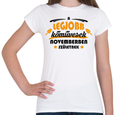 PRINTFASHION Legjobb kőművesek - Hónappal - Női póló - Fehér női póló