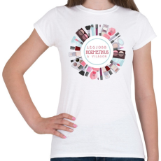 PRINTFASHION Legjobb kozmetikus a világon - Női póló - Fehér