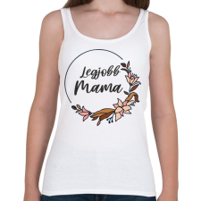 PRINTFASHION Legjobb mama - Női atléta - Fehér női trikó