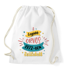 PRINTFASHION Legjobb orvos - Évszámmal - Sportzsák, Tornazsák - Fehér tornazsák