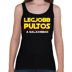 PRINTFASHION LEGJOBB PULTOS A GALAXISBAN - Női atléta - Fekete