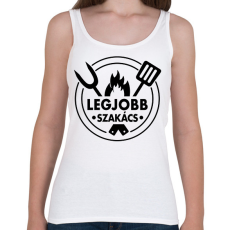 PRINTFASHION Legjobb szakács - Női atléta - Fehér