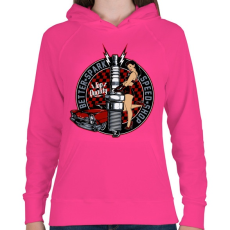 PRINTFASHION Legjobb szikra - Női kapucnis pulóver - Fukszia