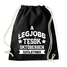 PRINTFASHION Legjobb tesó - Hónappal - Sportzsák, Tornazsák - Fekete tornazsák