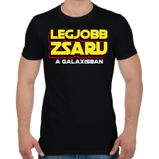 PRINTFASHION LEGJOBB ZSARU A GALAXISBAN - Férfi póló - Fekete