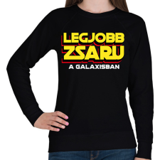 PRINTFASHION LEGJOBB ZSARU A GALAXISBAN - Női pulóver - Fekete női pulóver, kardigán
