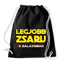PRINTFASHION LEGJOBB ZSARU A GALAXISBAN - Sportzsák, Tornazsák - Fekete tornazsák