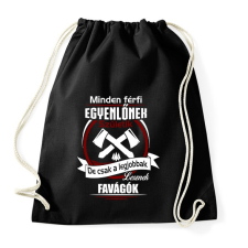 PRINTFASHION Legjobbak lesznek favágók - Sportzsák, Tornazsák - Fekete tornazsák