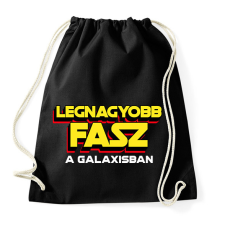 PRINTFASHION LEGNAGYOBB FASZ A GALAXISBAN - Sportzsák, Tornazsák - Fekete tornazsák