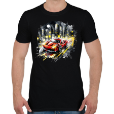 PRINTFASHION LEGO Ferrari - Férfi póló - Fekete férfi póló