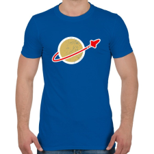 PRINTFASHION LEGO Space - Férfi póló - Királykék férfi póló