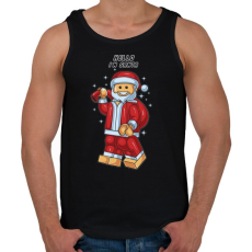 PRINTFASHION Lego Télapó - Férfi atléta - Fekete