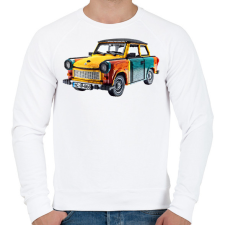 PRINTFASHION LEGO Trabant - Retro autó - Férfi pulóver - Fehér férfi pulóver, kardigán