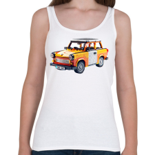 PRINTFASHION LEGO Trabant - Retro autó - Női atléta - Fehér női trikó