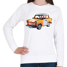 PRINTFASHION LEGO Trabant - Retro autó - Női pulóver - Fehér női pulóver, kardigán