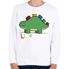 PRINTFASHION Legosaurus - Gyerek pulóver - Fehér gyerek pulóver, kardigán