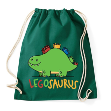 PRINTFASHION Legoszaurusz - Sportzsák, Tornazsák - Sötétzöld tornazsák