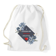 PRINTFASHION Legszebb nők április - Sportzsák, Tornazsák - Fehér tornazsák