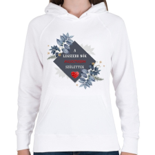 PRINTFASHION Legszebb nők augusztus - Női kapucnis pulóver - Fehér női pulóver, kardigán