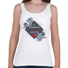 PRINTFASHION Legszebb nők július - Női atléta - Fehér női trikó
