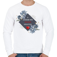 PRINTFASHION Legszebb nők június - Férfi pulóver - Fehér