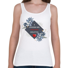 PRINTFASHION Legszebb nők március - Női atléta - Fehér