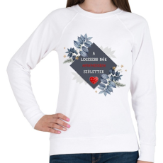 PRINTFASHION Legszebb nők november - Női pulóver - Fehér