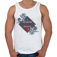 PRINTFASHION Legszebb nők szeptember - Férfi atléta - Fehér atléta, trikó