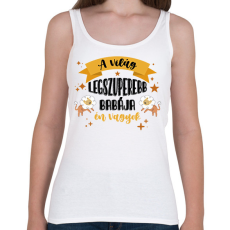 PRINTFASHION Legszuperebb baba - Női atléta - Fehér