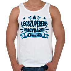 PRINTFASHION Legszuperebb nagybácsi - Férfi atléta - Fehér