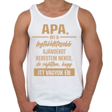 PRINTFASHION Legtökéletesebb ajándék - Férfi atléta - Fehér