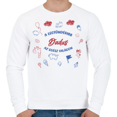 PRINTFASHION Legtündéribb dadus - Férfi pulóver - Fehér